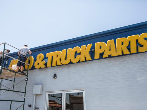 Napa Auto Parts Signage Upgrade